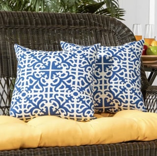 Greendale Home Fashions 2-Pack Square Outdoor Decorative Pillows