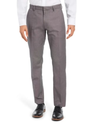 Nordstrom Non-Iron Athletic Fit Textured Pants