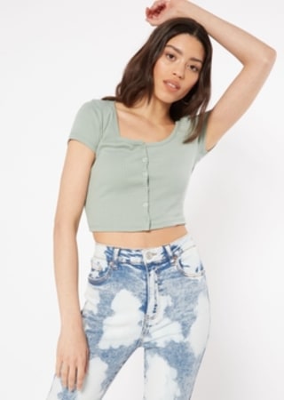 Cropped Short Sleeve Cardigan