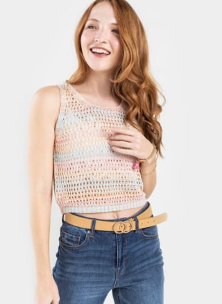 Francesca's Adella Sweater Tank Top