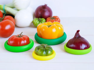 Food Huggers Reusable Silicone Food Savers (Set of 5)