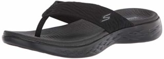 Skechers Women's ON-The-GO 600-SUNNY Flip-Flop, Black, 5 Medium US