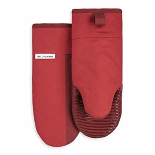KitchenAid Kitchen Aid Beacon Oven Mitt Set, 5.75"x13", Passion Red/Bordeaux