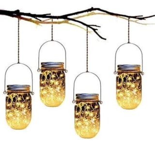 Yitee Mason Jar Solar Lanterns Lights
