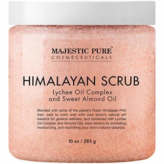 Majestic Pure Himalayan Salt Body Scrub with Lychee Oil