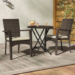 Grampian Round 2 - Person 26.25'' Long Bistro Set with Cushions