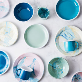 Multi-Color Enamel Dinnerware