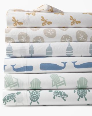 Mini-Print Percale Sheet Set