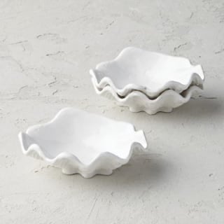 Oyster Shell Dip Bowls, Set of Three