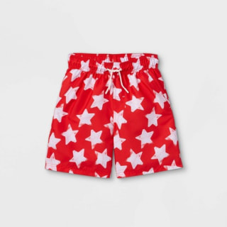 Boys' Star Print Swim Trunks