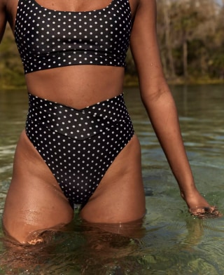 Aerie polka dot bikini sale