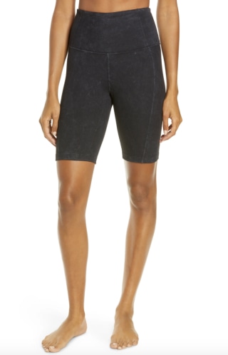 Zella Snow Wash Rib Bike Shorts
