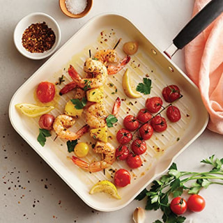 Tramontina Style 01 Square Grill Pan Ceramica 11-Inch Metallic Copper, 80110/047DS