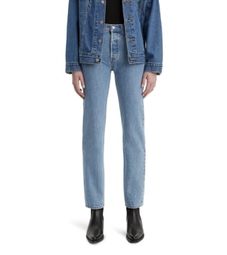 Levi's 501 High Waist Straight Leg Jeans