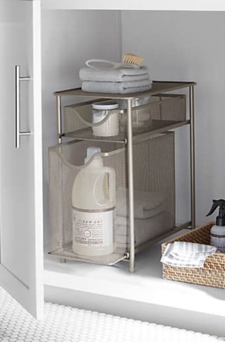 Squared Away 2-Tier Metal Mesh Drawer