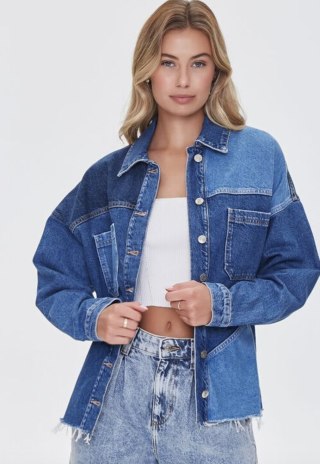 Reworked Denim Shacket