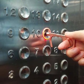 Handy Non-Touch Door Opener,Heavy-duty Reusable Stylus Keychain Tool - Safe Touch Tool - Germ Key Tool (4 Pack)