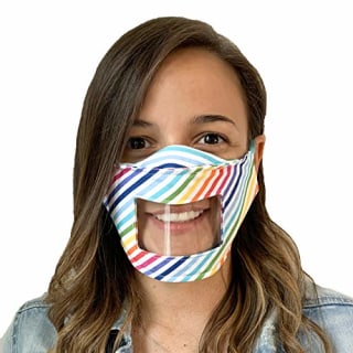 MaMo Creations No Fog See-Through Face Mask