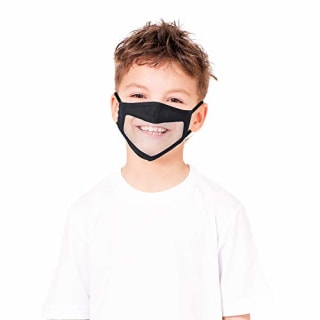 Feeke Face Mask with Clear Window (2 pack)