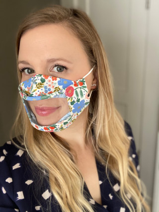 3D Clear Window Face Mask / Lip Reading Window Mask / /See Through Mask / Adjustable Mask / Clear Face Mask / Visible Expression