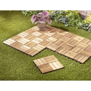 The Interlocking Acacia Deck Tiles