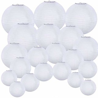 Supla 20 Pack White Paper Lanterns