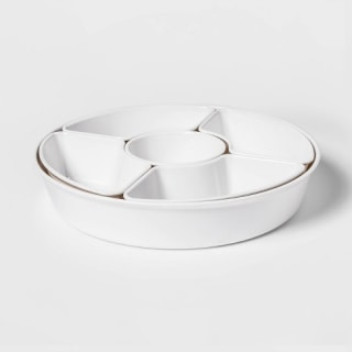 6pc Melamine 5-Section Serving Platter