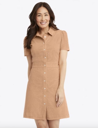 Faith Shirtdress in Eyelet
