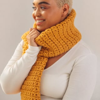 Chunky Crochet Scarf