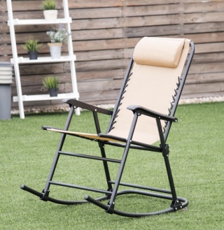 Costway Folding Zero Gravity Rocking Chair