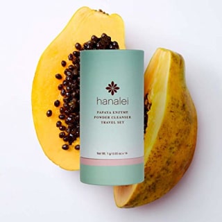 Cruelty-Free and Paraben-Free Papaya Powder Face Cleanser For Gentle Cleansing and Brightening For All Skin Types by Hanalei - Travel Set (14 packets, 1 g each)