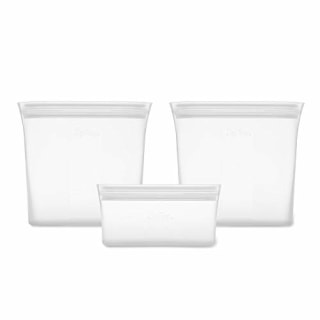 Zip Top Reusable Silicone Containers (Set of 3)