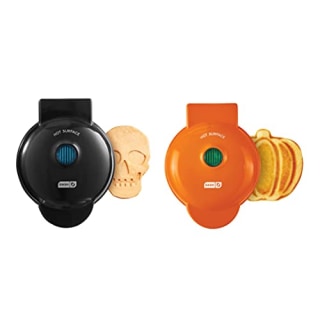 Dash Mini Pumpkin and Skull Waffle Maker