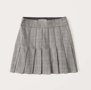 Abercrombie + Fitch Plaid Pleated Mini Skirt