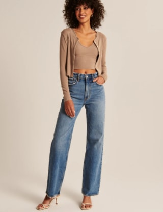 Abercrombie & Fitch Ribbed Tank and Cardigan Set