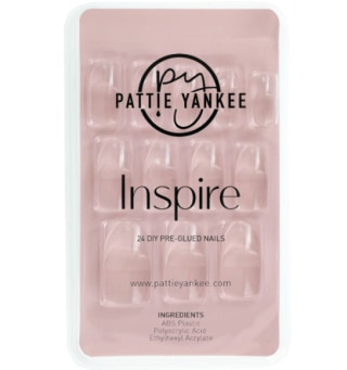 Pattie Yankee Inspire 24 DIY Pre-Glued Clear Almond Nails