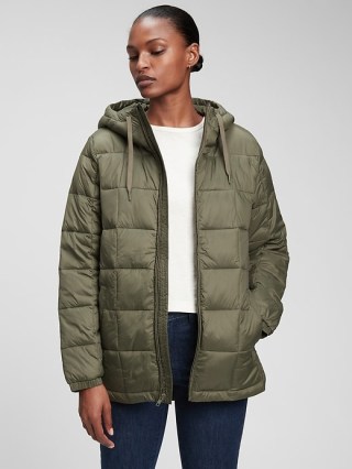 100% Recycled Nylon Lightweight Puffer Jacket