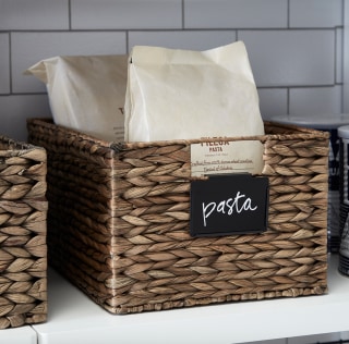 The Container Store Mocha Water Hyacinth Storage Bins