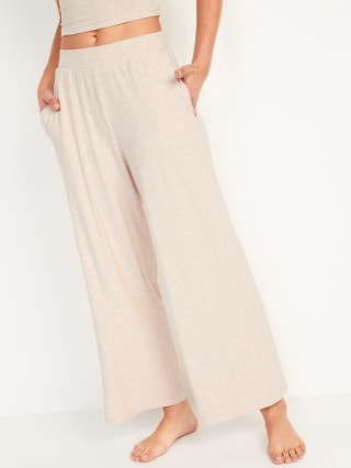 Old Navy High-Waisted Sunday Sleep Rib-Knit Pajama Pants