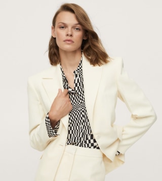 Mango Patterned Blazer