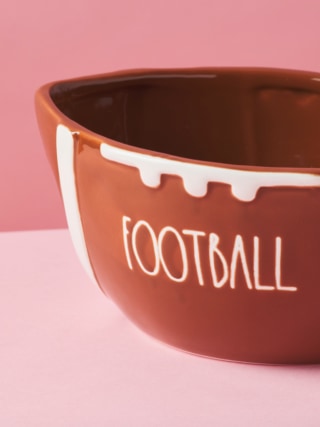 Rae Dunn Football Shaped Serving Bowl