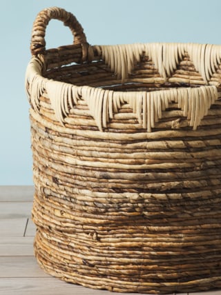 Boho Banana Leaf Basket