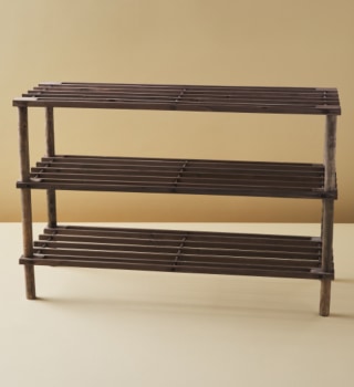 Farberware 3-Tier Wood Shoe Rack