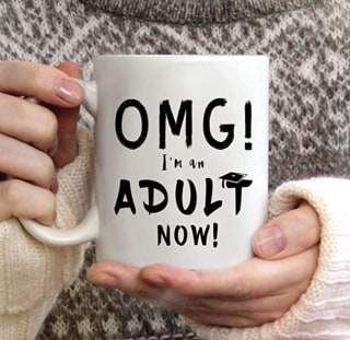 Tom Boy OMG I'm An Adult Now Mug