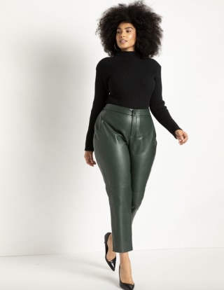 Best black leather pants store