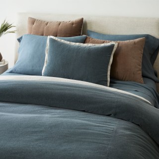 West Elm Classic Cotton Velvet Duvet Cover & Shams