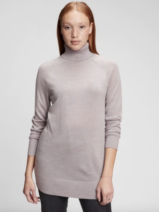 Gap Merino Turtleneck Tunic Sweater