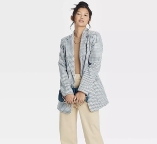 A New Day Plaid Blazer