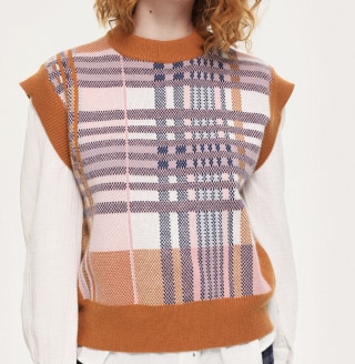 Cider Crossroads Plaid Sweater Vest