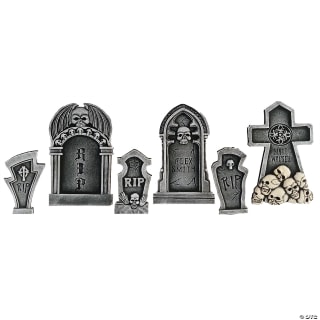 Oriental Trading Tombstones (Set of 6)